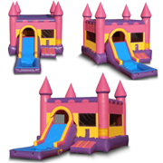 princess inflatable water slide combo